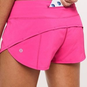 Lululemon Run Times Short in Hot Pink